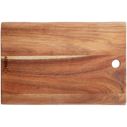 Acopa 12" x 7 1/2" Live Edge Acacia Wood Serving Board – item 303LVE127 image 2