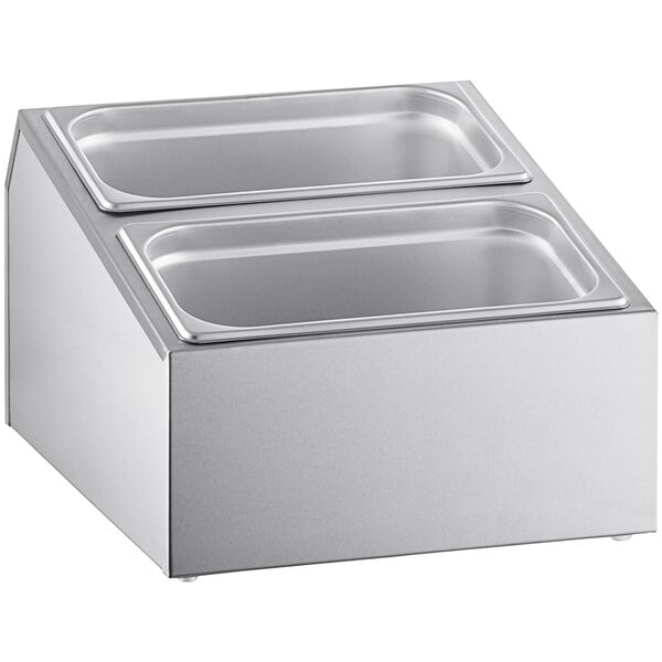 ServSense Stainless Hotel Pan Condiment Organizer Set – item 651HPHLDSK1