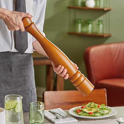 Acopa 21" Matte Brown Wooden Salt / Pepper Mill – item 176PM21ACBRN image 2