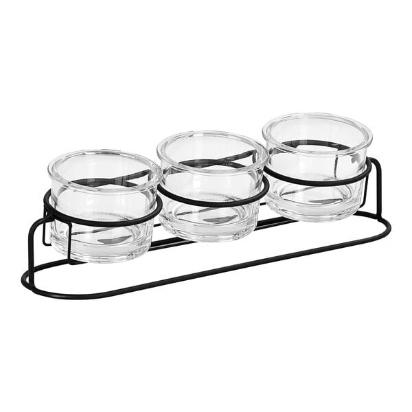 Cal-Mil 19" x 5/12" Black Condiment Display – item 211226023213