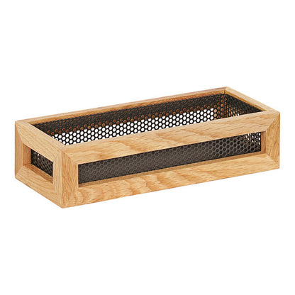 Natural Condiment Organizer w/ 3 Glass Jars - 12 3/4" x 5" – item 211229023115 image 2