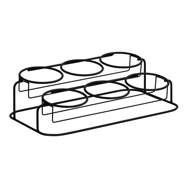 Cal-Mil 19" x 11" Black 2-Tier Condiment Display – item 211226013213 image 2