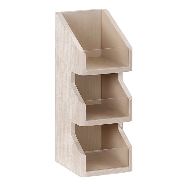 Cal-Mil 3-Tier White-Washed Pine Wood Condiment Organizer – item 211224553113