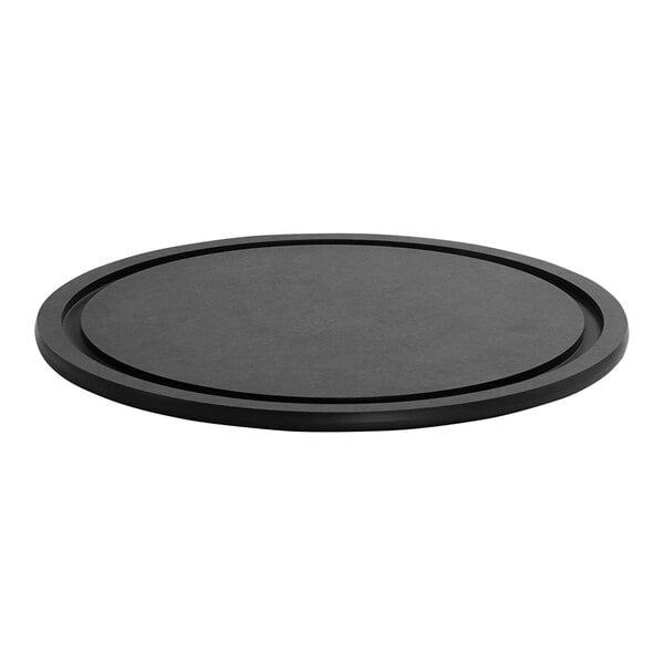 Cal-Mil 15" x 1" Round Black Wood Serving Board – item 21133371513
