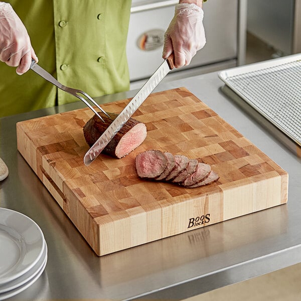 John Boos & Co. 18" x 18" Maple Wood Chopping Board – item 650CCB183S image 2