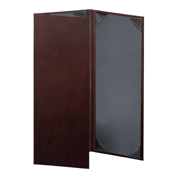 H. Risch, Inc. 4 1/4" x 11" Menu Cover w/ Picture Corners – item 759LHC3V41WI