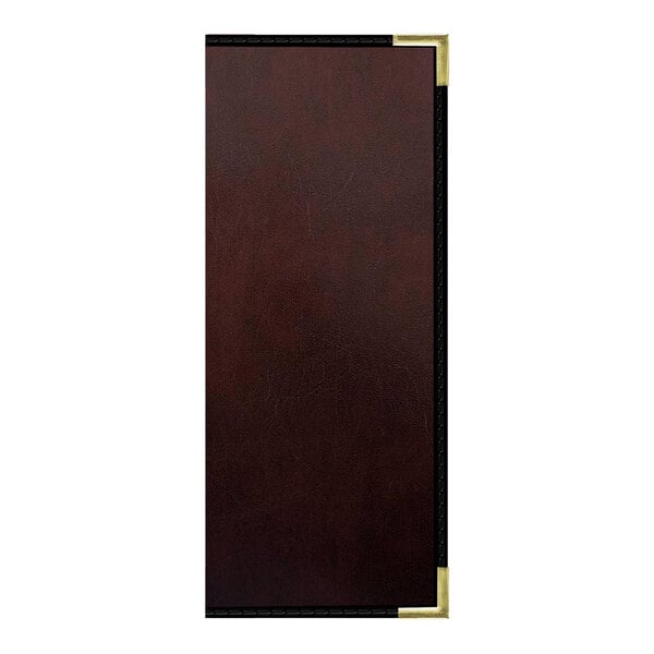 H. Risch, Inc. 4 1/4" x 11" Menu Cover w/ Interior Pockets – item 759LDP4V41WI