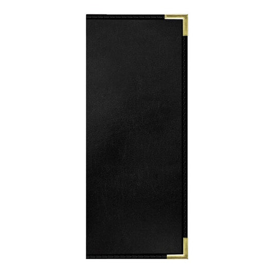 H. Risch, Inc. 4 1/4" x 11" Menu Cover w/ Interior Pockets – item 759LDP6V41BL