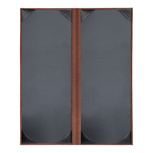 H. Risch, Inc. 4 1/4" x 11" Menu Cover w/ Picture Corners – item 759LHC2V41BR