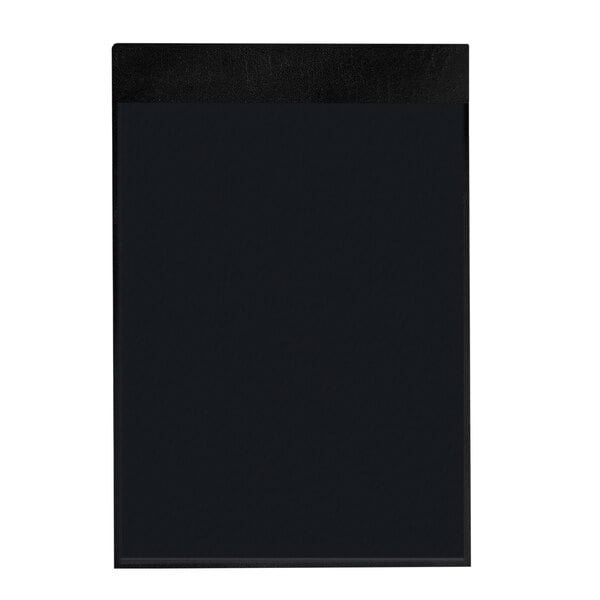 H. Risch, Inc. 11" x 17" Tuxedo Leather Menu Board – item 759MMBLT17BL