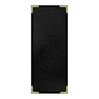 H. Risch, Inc. 4 1/4" x 11" Menu Cover w/ Interior Pocket – item 759LDP1V41BL