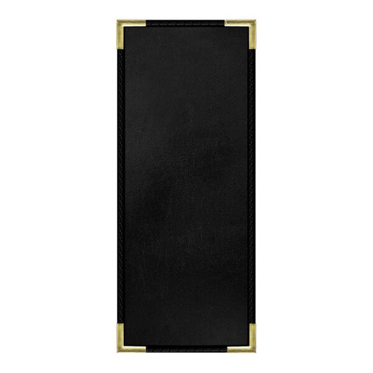 H. Risch, Inc. 4 1/4" x 11" Menu Cover w/ Interior Pocket – item 759LDP1V41BL