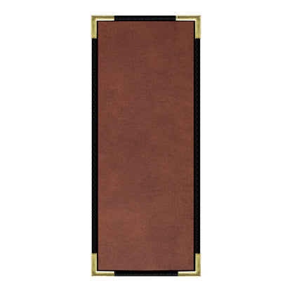 H. Risch, Inc. 4 1/4" x 11" Menu Cover w/ Interior Pocket – item 759LDP1V41BR