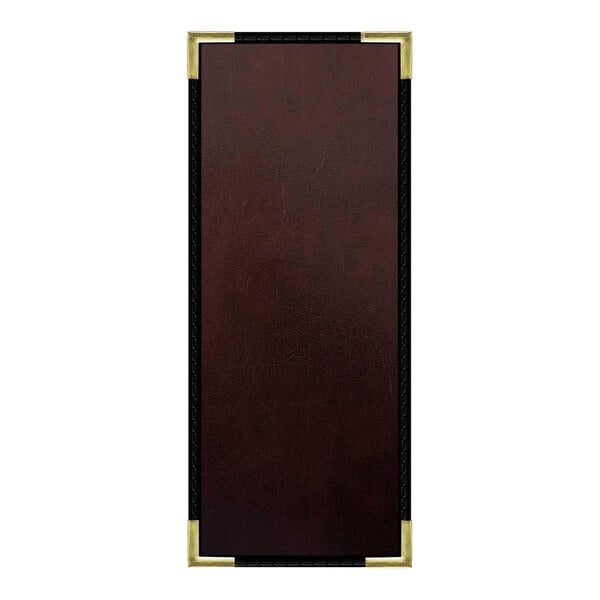 H. Risch, Inc. 4 1/4" x 11" Menu Cover w/ Interior Pocket – item 759LDP1V41WI