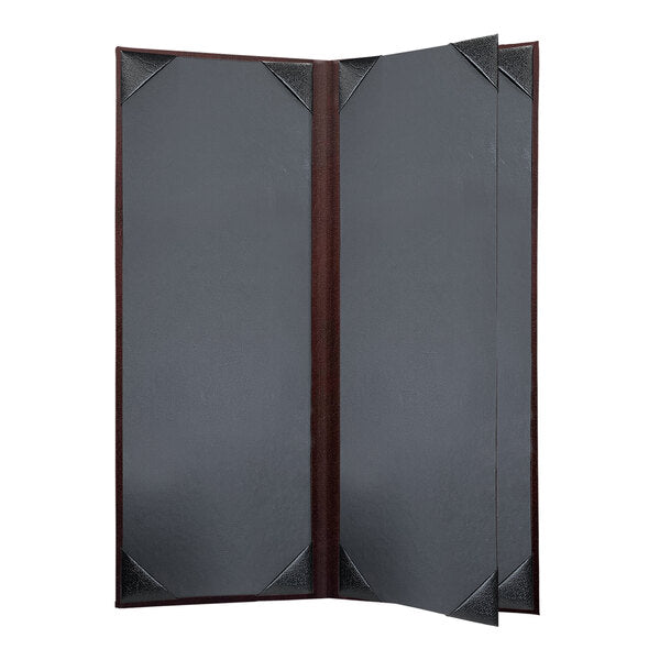 H. Risch, Inc. 4 1/4" x 11" Menu Cover w/ Picture Corners – item 759LHC4V41WI
