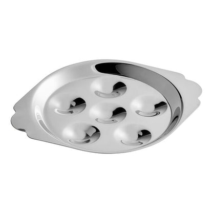 Choice 5 3/4" 6-Well Snail / Escargot Dish Serving Tray – item 176ESCDISH