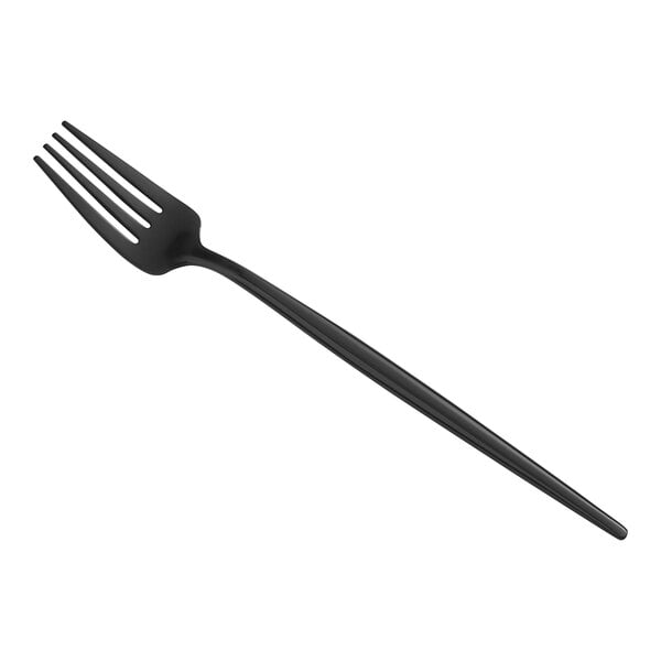Acopa Odin Black 7 5/16" Brushed Salad / Dessert Fork – item 267540806B