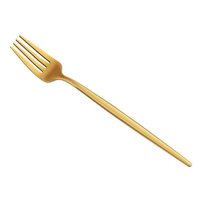 Acopa Odin Gold 7 5/16" Brushed X-Heavy Salad / Dessert Fork – item 267540806G