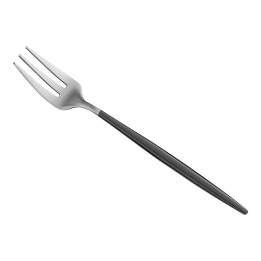 Acopa Odin Black / Silver 5 3/8" Brushed Cocktail Fork – item 267540807SB