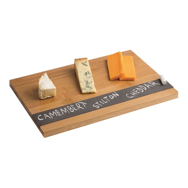 Franmara 11 7/8" x 7 7/8" Bamboo Cheese Board w/ Slate Inlay – item 2081047