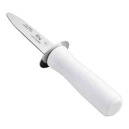 Choice 3" Boston Style Oyster Knife w/ Guard & White Handle – item 220KWOYS3GRD