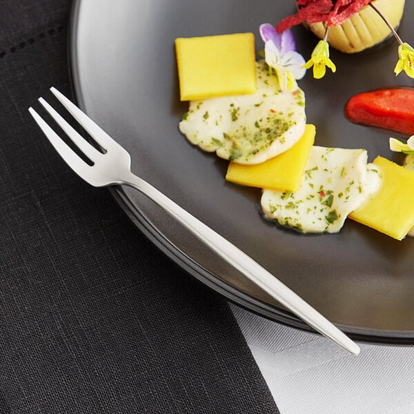 Acopa Odin 5 3/8" Brushed Oyster / Appetizer / Cocktail Fork – item 267540807 image 2