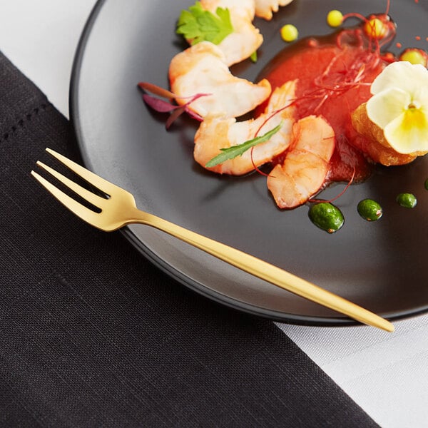 Acopa Odin 5 3/8" Brushed Oyster / Cocktail Fork – item 267540807G image 2