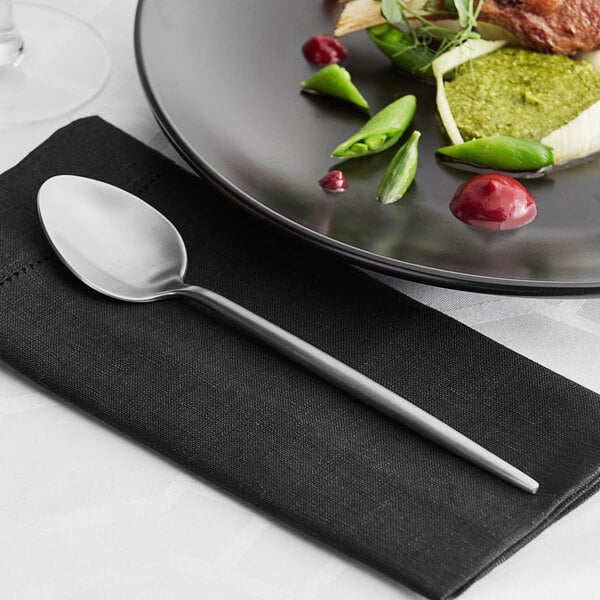 Acopa Odin 9" Brushed X-Heavy Dinner / Dessert Spoon – item 267540803 image 2