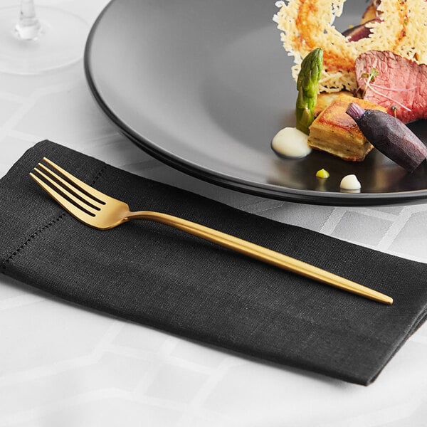 Acopa Odin 8 7/8" Brushed X-Heavy Dinner Fork – item 267540805G image 2