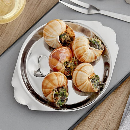 Choice 5 3/4" 6-Well Snail / Escargot Dish Serving Tray – item 176ESCDISH image 2