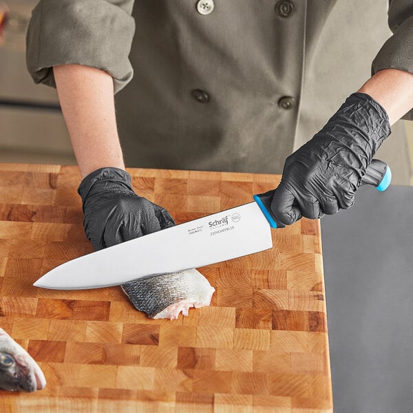 Schraf 10" Chef Knife w/ TPRgrip Handle – item 220VCHEFBL10 image 2