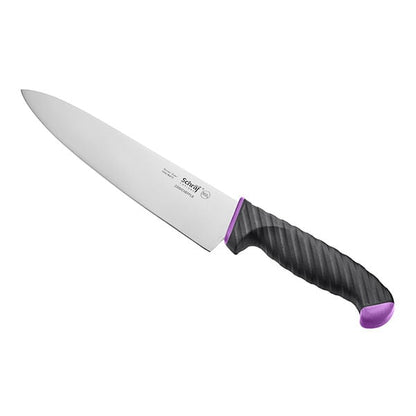 Schraf 8" Chef Knife w/ Purple Allergen-Free TPRgrip Handle – item 220VCHEFPL8