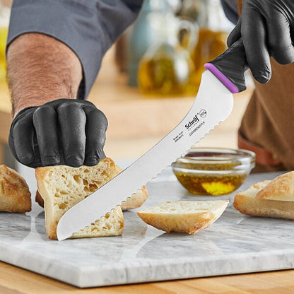 Schraf Bread Knife w/ Purple Allergen-Free TPRgrip Handle – item 220VBRDOFPL9 image 2