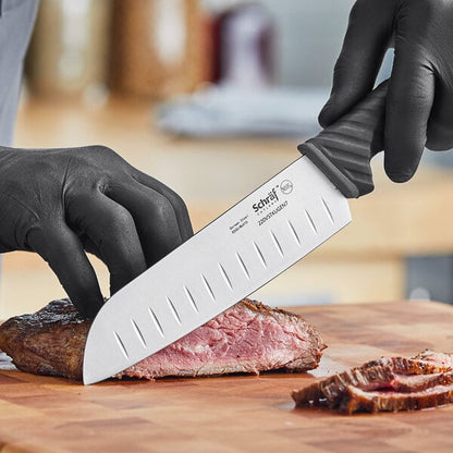 Schraf 7" Granton Edge Santoku Knife w/ TPRgrip Handle – item 220VSTKUGEN7 image 2