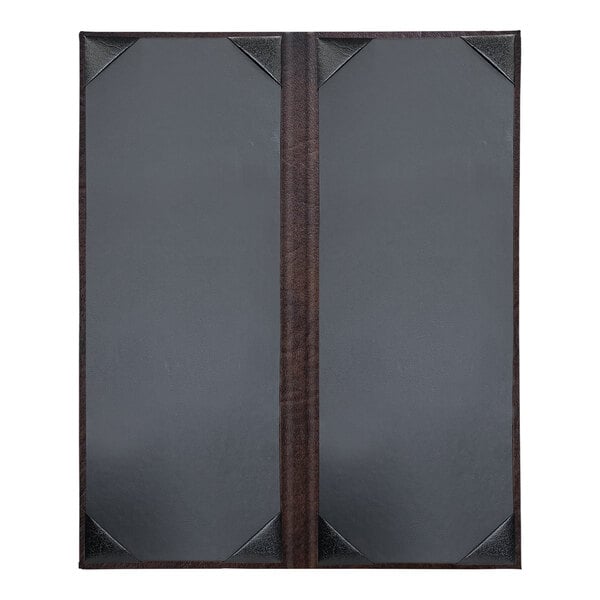 H. Risch, Inc. HAR-2V Harley 4 1/4" x 11" Menu Cover – item 759HAR2V41BR