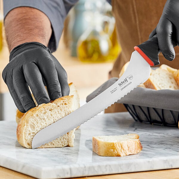 Schraf 9" Serrated Offset Bread Knife w/ TPRgrip Handle – item 220VBRDOFRD9 image 2