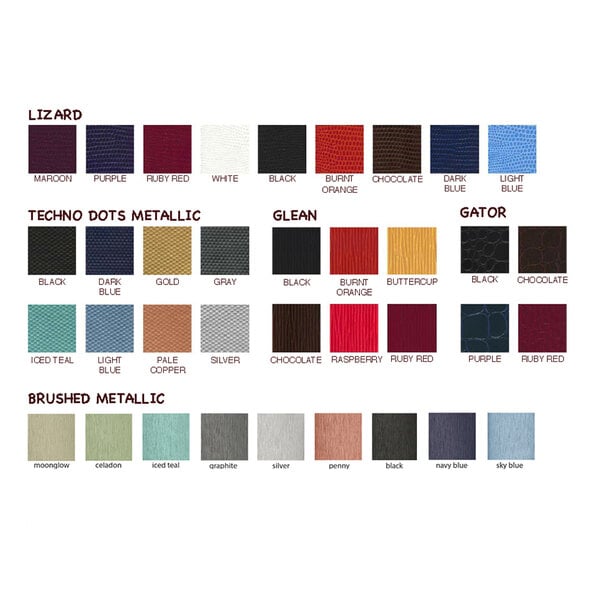 Slim Line 5 1/2" x 8 1/2" Customizable Triple Menu Cover – item 659840A image 2