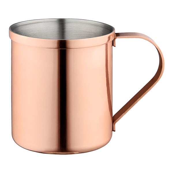 Acopa Alchemy 14 oz. Straight Sided Copper Moscow Mule Mug – item 553CMTS14