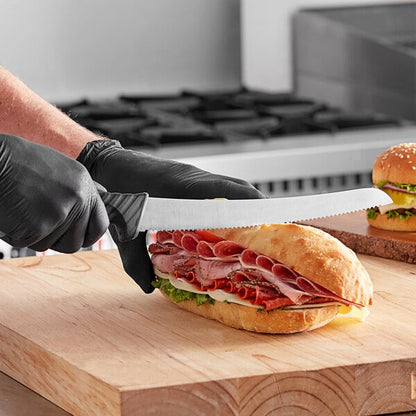 Schraf 10" Serrated Curved Bread Knife w/ TPRgrip Handle – item 220KVBDCRV10 image 2