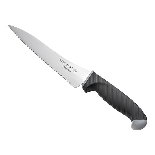 Schraf 8" Serrated Offset Deli Bread Knife w/ TPRgrip Handle – item 220KVBRDOFD8