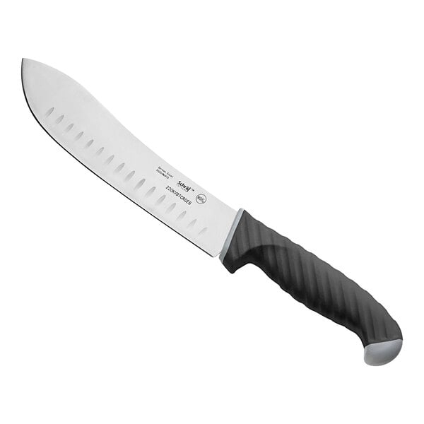 Schraf 8" Granton Edge Butcher Knife w/ TPRgrip Handle – item 220KVBTCRGE8