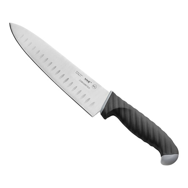 Schraf 8" Granton Edge Chef Knife w/ TPRgrip Handle – item 220KVCHEFGE8