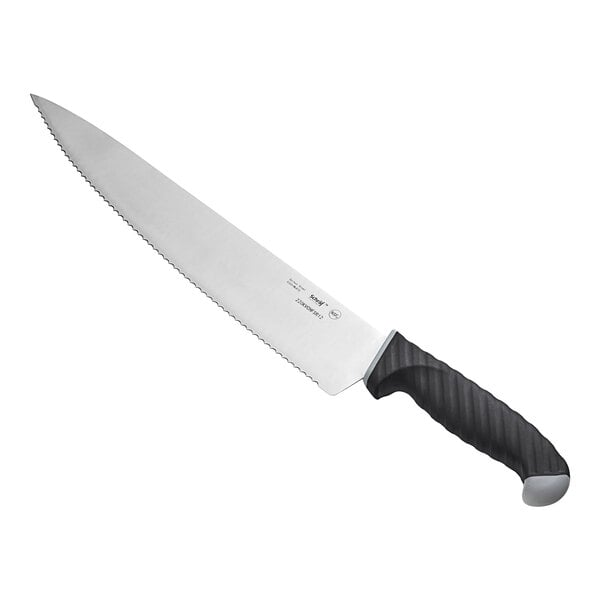 Schraf 12" Serrated Chef Knife w/ TPRgrip Handle – item 220KVCHFSR12