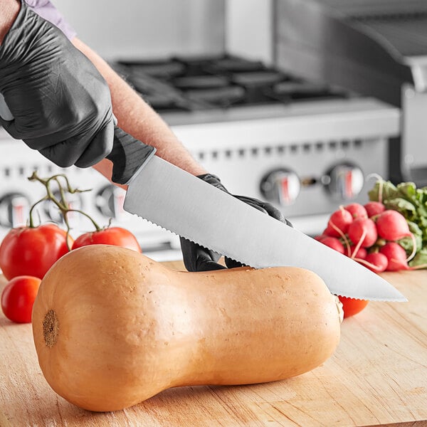 Schraf 12" Serrated Chef Knife w/ TPRgrip Handle – item 220KVCHFSR12 image 2