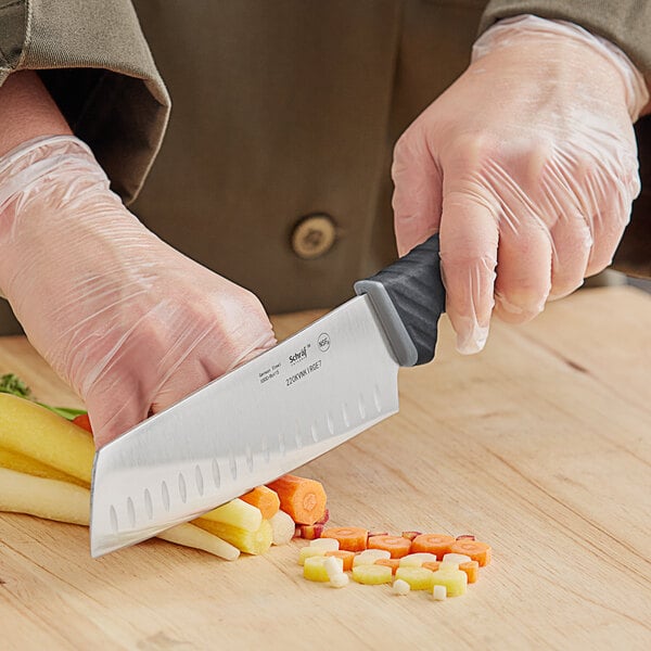 Schraf 7" Granton Edge Nakiri Knife w/ TPRgrip Handle – item 220KVNKIRGE7 image 2