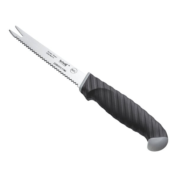 Schraf 4 1/4" Serrated Two-Tine Knife w/ TPRgrip Handle – item 220KVUTLYTM5