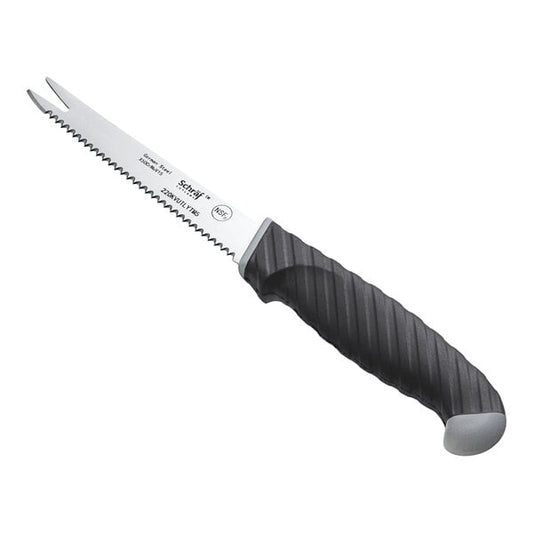Schraf 4 1/4" Serrated Two-Tine Knife w/ TPRgrip Handle – item 220KVUTLYTM5