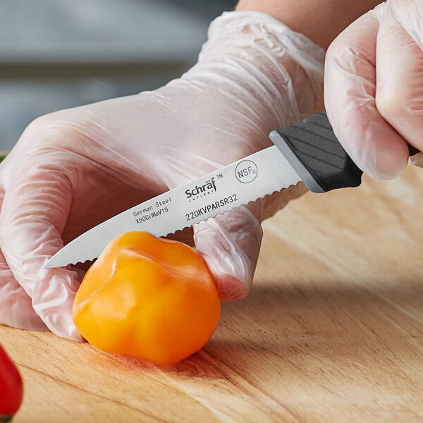 Schraf 3 1/4" Serrated Edge Paring Knife w/ TPRgrip Handle – item 220KVPARSR32 image 2
