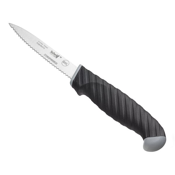 Schraf 3 1/2" Serrated Edge Paring Knife w/ TPRgrip Handle – item 220KVPARSR35