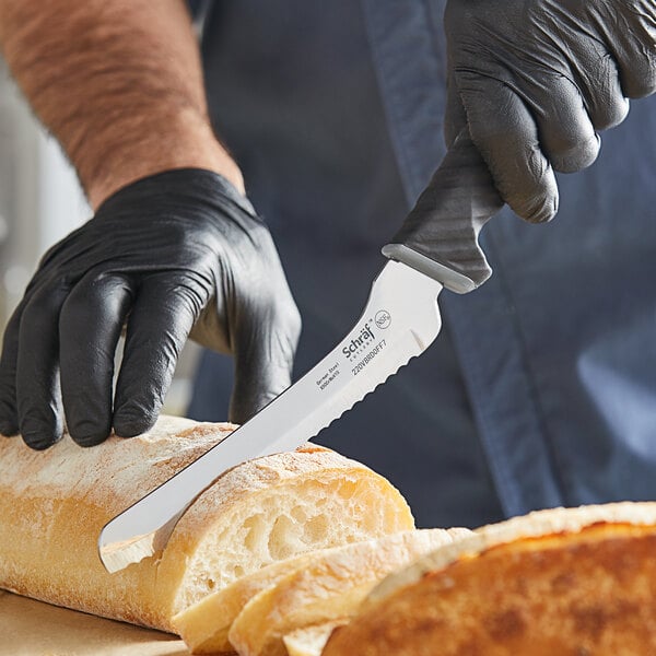 Schraf 7" Serrated Offset Bread Knife w/ TPRgrip Handle – item 220VBRDOFF7 image 2